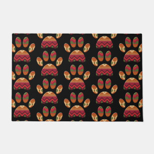 Aztec Pattern Dog Paw Deurmat