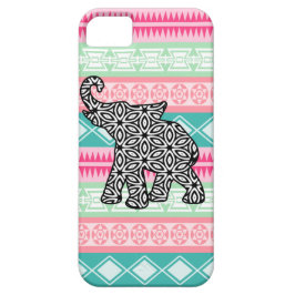  Aztec Pattern Elephant iPhone Case