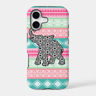 Aztec Pattern Elephant iPhone Case