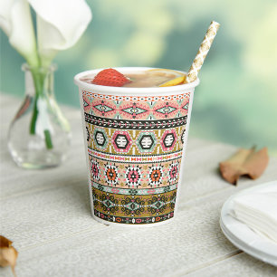 Aztec Pattern Papieren Bekers
