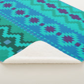 Aztec Pattern Sherpa Deken (3/4)
