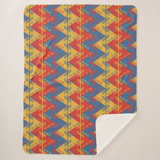 Aztec Pattern Sherpa Deken (Voorkant)