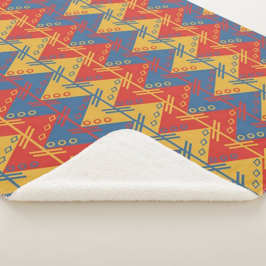 Aztec Pattern Sherpa Deken (3/4)