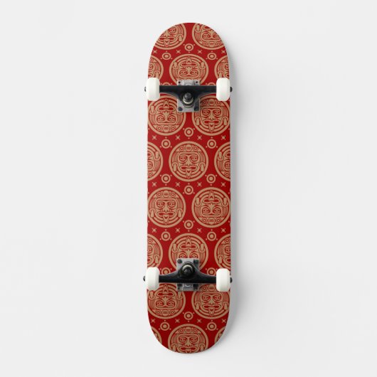 Aztec Pattern Skateboard (Voorkant)