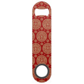 Aztec Pattern Speed Flessenopener (Achterkant)