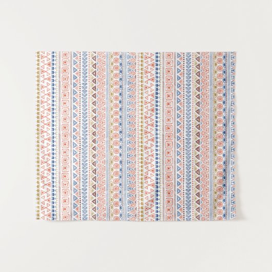 Aztec Pattern Wandkleed (Voorkant (horizontaal))