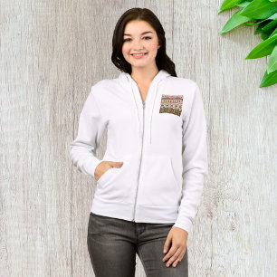 Aztec Pattern Women Full-Zip Hoodie