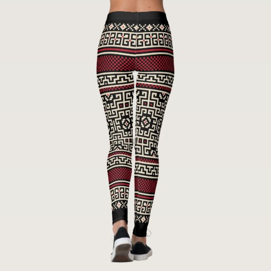 Aztec Print Leggings voor vrouwen (Achterkant)