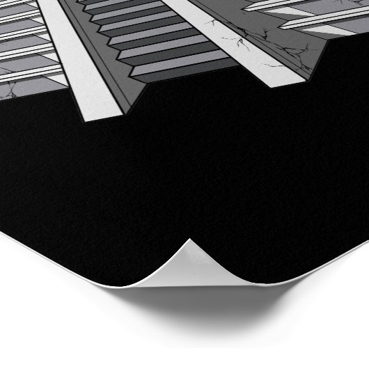 Aztec Pyramid Ancient Mayan Sacred Geometry Poster (Hoek)