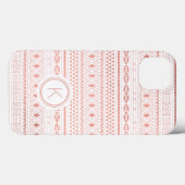 Aztec Roos Gold geometrisch monogram Case-Mate iPhone Case (Achterkant (horizontaal))