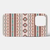 Aztec Rusts Blauwgroen Cream Mixed Motifs Pattern Case-Mate iPhone Case (Achterkant (horizontaal))