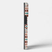 Aztec Rusts Blauwgroen Cream Mixed Motifs Pattern Case-Mate iPhone Case (Achterkant / Rechts)