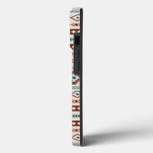 Aztec Rusts Blauwgroen Cream Mixed Motifs Pattern Case-Mate iPhone Case (Achterkant / Links)