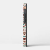 Aztec Rusts Blauwgroen Cream Mixed Motifs Pattern Case-Mate iPhone Case (Achterkant / Links)
