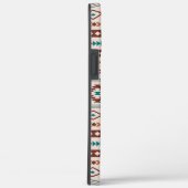 Aztec Rusts Blauwgroen Cream Mixed Motifs Pattern Case-Mate iPhone Case (Achterkant / Rechts)