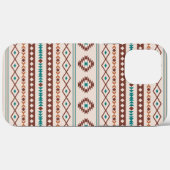 Aztec Rusts Blauwgroen Cream Mixed Motifs Pattern Case-Mate iPhone Case (Achterkant (horizontaal))