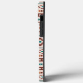 Aztec Rusts Blauwgroen Cream Mixed Motifs Pattern Case-Mate iPhone Case (Achterkant / Links)