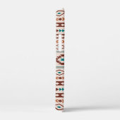Aztec Rusts Blauwgroen Cream Mixed Motifs Pattern Case-Mate iPhone Case (Achterkant / Rechts)