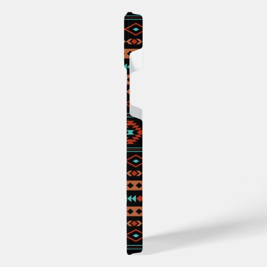 Aztec Rusts Turquoise Noir Motifs mélangés Motif (Côté gauche)