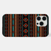 Aztec Rusts Turquoise Noir Motifs mélangés Motif (Verso Horizontal)