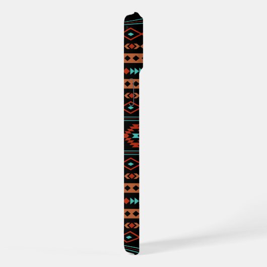 Aztec Rusts Turquoise Noir Motifs mélangés Motif (Côté droit)