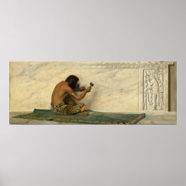 Aztec Sculptor - de Forest Struik Fine Art Poster