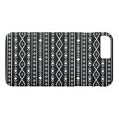 Aztec Shapes Patroon Wit Grijs Zwart Case-Mate iPhone Case (Achterkant (Horizontaal))