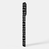 Aztec Shapes Patroon Wit Grijs Zwart iPhone Hoesje (Rechterkant)