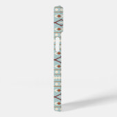 Aztec Shapes Pattern Rusts Cream Blauwgroen-Blue Case-Mate iPhone Case (Achterkant / Rechts)