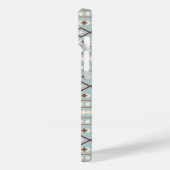 Aztec Shapes Pattern Rusts Cream Blauwgroen-Blue Case-Mate iPhone Case (Achterkant / Links)