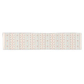 Aztec Shapes RPT Pattern Rust Blauwgroen Cream Korte Tafelloper (Horizontaal)