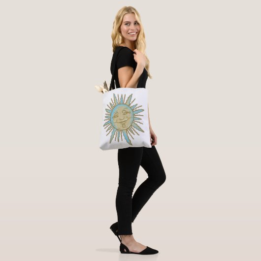 Aztec Smiling Sun Face | CANVAS TAS (Op model)