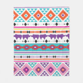 Aztec South West Pattern Fleece Deken (Voorkant)