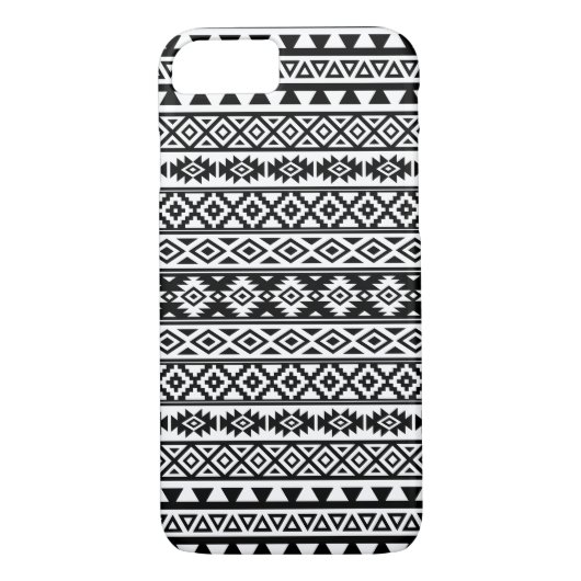 Aztec stileerde de Zwarte & het Wit van het Case-Mate iPhone Case (Achterkant)