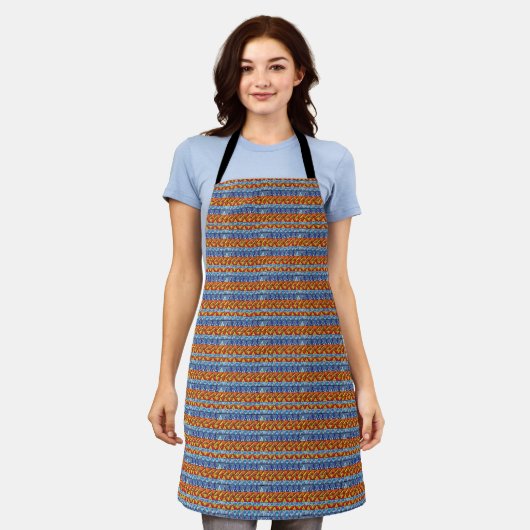 Aztec Style Pattern Schort (Gedragen)