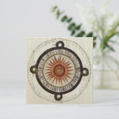 Aztec Sun Card - Uitnodiging (Staand voorkant)