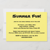 Aztec Sun Summer Beach Party Invitation (Dos)