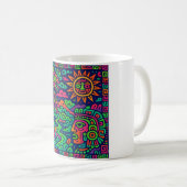 Aztec Sunrise - Neon Mayan Mug (Devant droit)