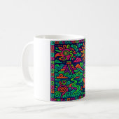 Aztec Sunrise - Neon Mayan Mug (Devant gauche)