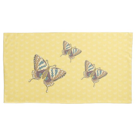 Aztec Swallowtail Kussensloop (Voorkant)