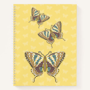 Aztec Swallowtail Spiraal Notebook Notitieboek