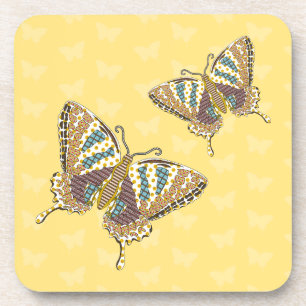 Aztec Swallowtail Square Onderzetter