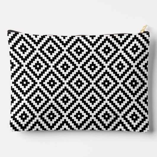 Aztec Symbol Block Big Pattern BW Etui (Achterkant)