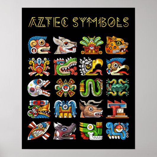 Aztec-symbolen Poster (Voorkant)