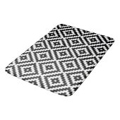 Aztec Symbool Blok Ptn zwart-wit I Badmat (Gekanteld)