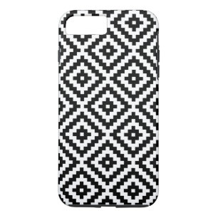Aztec Symbool Blok Ptn zwart-wit I iPhone 8 Plus / 7 Plus Hoesje
