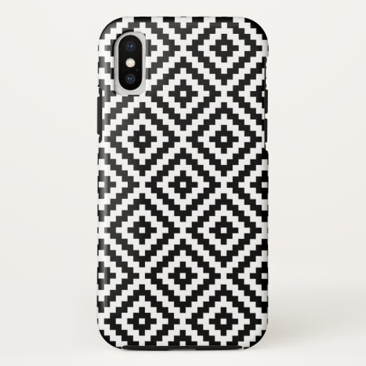 Aztec Symbool Blok Ptn zwart-wit I Case-Mate iPhone Case (Achterkant)