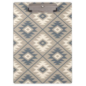 Aztec Symbool gestileerd Patroonblauw crème zand Klembord (Voorkant)