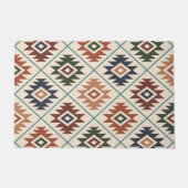 Aztec Symbool gestileerde Patroonkleurmengeling Deurmat (Voorkant)