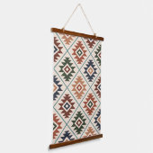 Aztec Symbool gestileerde Patroonkleurmengeling Hangend Wandkleed (Gebogen)